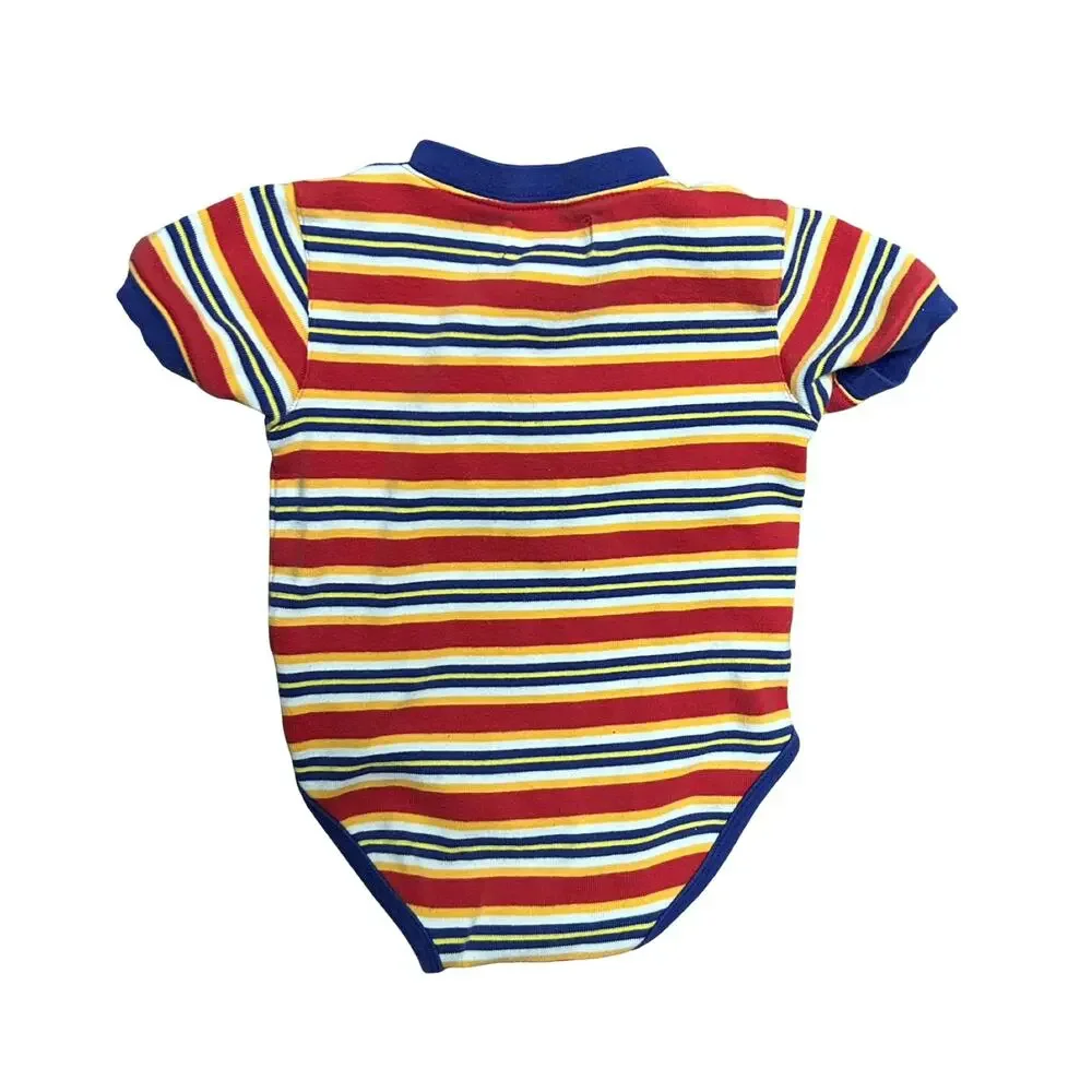 Vintage 1998 Gymboree Rainbow Tag Onesie XX-Small 12-18 Months Stripes